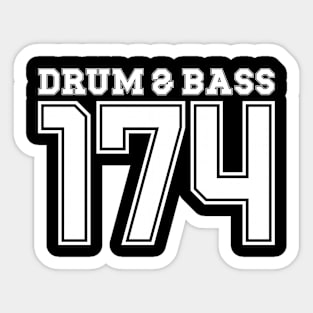 Drum and Bass 174 Sticker